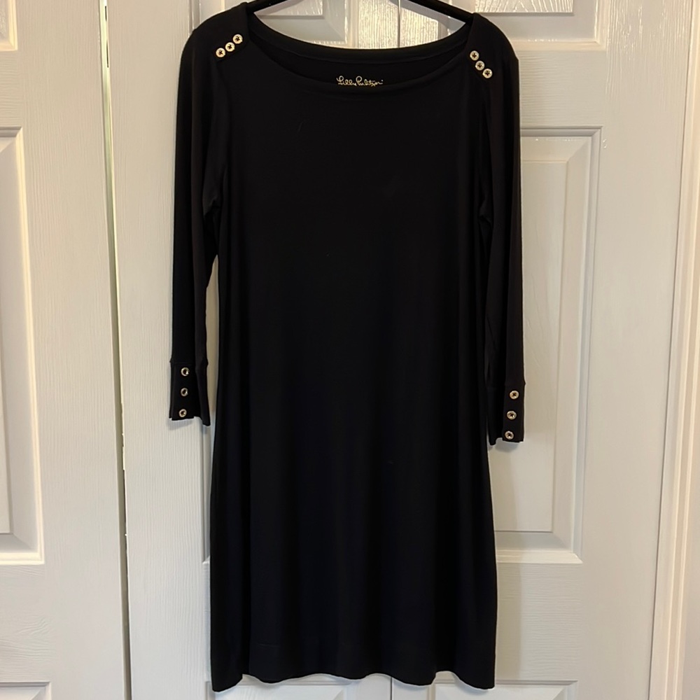 Lilly Pulitzer- Sophie Dress- Black- Size Medium- excellent!